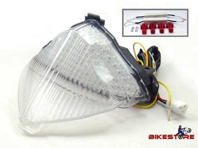 Yamaha R1 04-06 Integrated tail light - Smoked or Clear lens