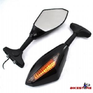 Universal Sport Bike Mirrors with LED Indicators!