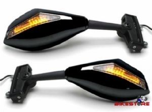 Universal Sportbike Mirrors with LED indicators - Muti adjust